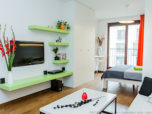 Apartament MANGO - Salon, styl nowoczesny - zdjęcie od Pracownia architektoniczna meridian