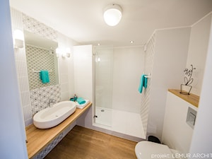 Umywalka w łazience- jak dokonać właściwego wyboru - Średnia bez okna łazienka, styl nowoczesny - zdjęcie od Pracownia architektoniczna meridian