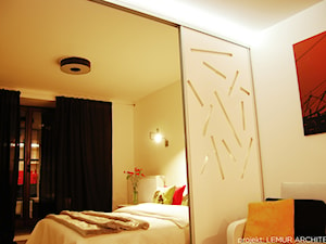 Apartament PAPAJA - Sypialnia, styl nowoczesny - zdjęcie od Pracownia architektoniczna meridian