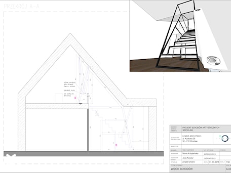 Aranżacje wnętrz - Hol / Przedpokój: KONKURS Metamorfozy Roku 2017 - Artystyczne schody - Hol / przedpokój, styl nowoczesny - Pracownia architektoniczna meridian. Przeglądaj, dodawaj i zapisuj najlepsze zdjęcia, pomysły i inspiracje designerskie. W bazie mamy już prawie milion fotografii!