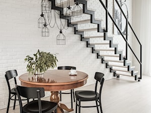 Eklektyczny loft - Średnia beżowa jadalnia jako osobne pomieszczenie, styl nowoczesny - zdjęcie od anchal