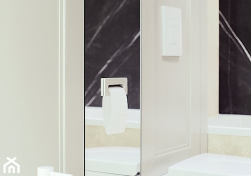 Klasyczny apartament - Mała z lustrem łazienka, styl tradycyjny - zdjęcie od anchal