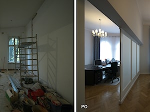 recepcja przed i po remoncie - zdjęcie od Interio-Desi Pracownia Projektowa