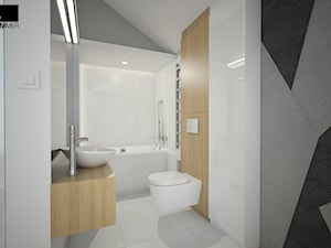 Aranżacja wnętrza mieszkalnego - Mała bez okna z punktowym oświetleniem łazienka, styl nowoczesny - zdjęcie od ROARHIDE Industrial Designs
