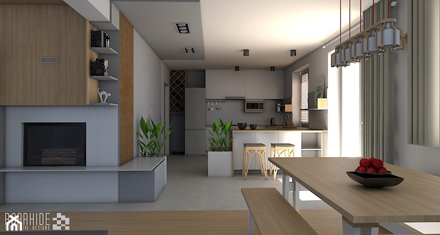 Kuchnia w domu jednorodzinnym. - zdjęcie od ROARHIDE Industrial Designs