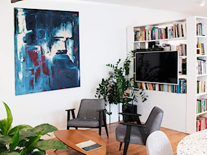 Mieszkanie ze sztuką w tle - Salon, styl nowoczesny - zdjęcie od Labezka Designers