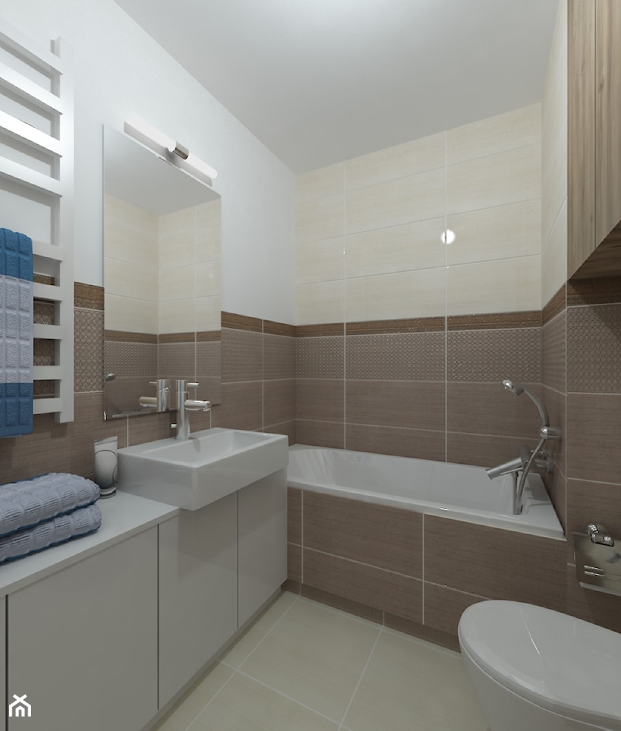 Apartament z wiosennym akcentem - Łazienka - zdjęcie od Premiere Design