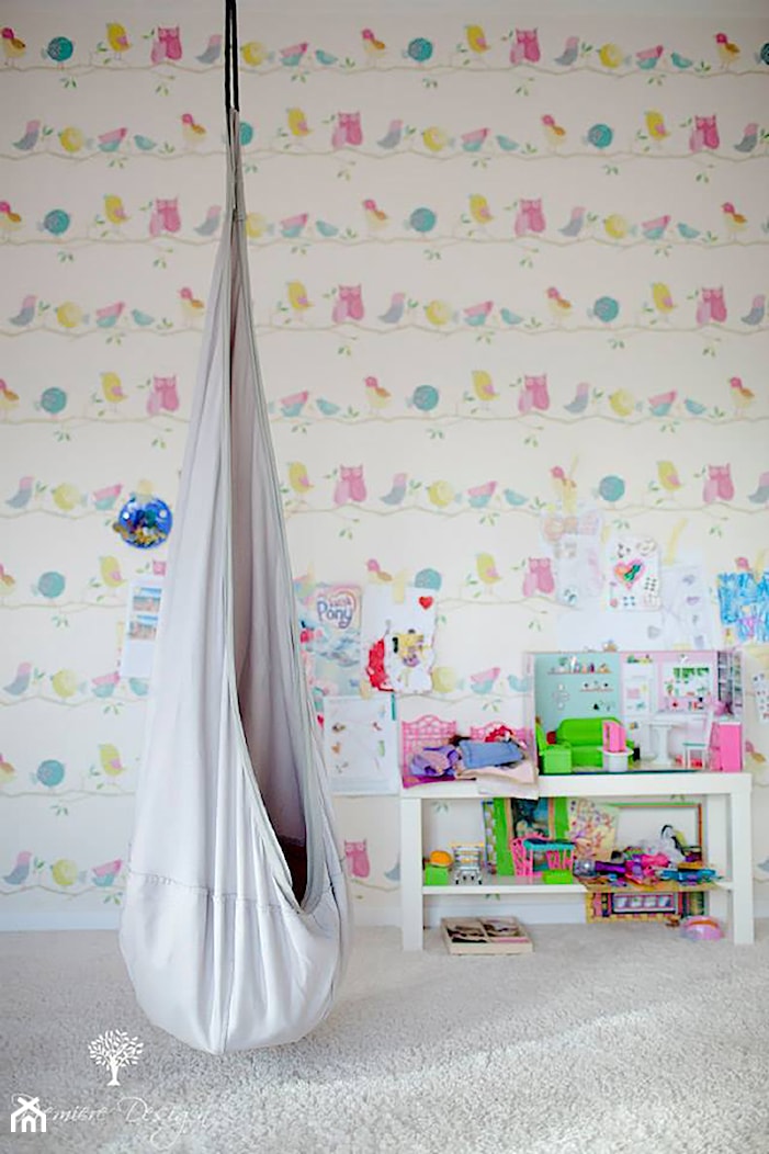 Dom jednorodzinny w Puszczy Kampinoskiej - Średni biały pokój dziecka dla dziecka dla chłopca dla dziewczynki dla rodzeństwa, styl nowoczesny - zdjęcie od Premiere Design - Homebook