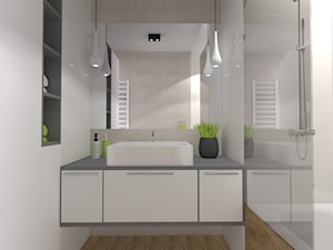 Łazienka 5,3 m2 (wersja 2) - Łazienka, styl nowoczesny - zdjęcie od AM Studio Projektowe