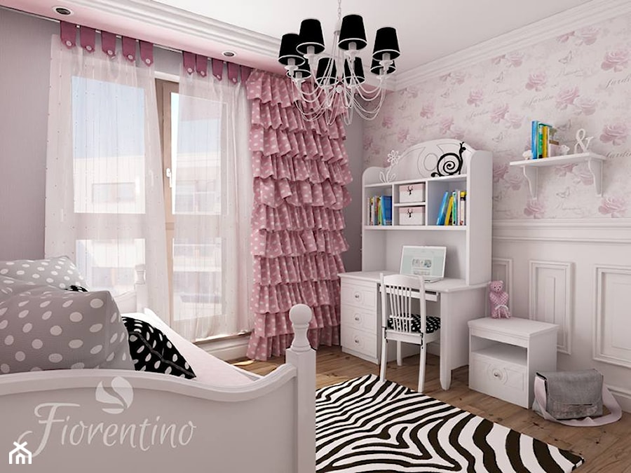 Meble Fiorentino 608 z serii romantycznej dla dziewczynki. - zdjęcie od Fiorentino.pl