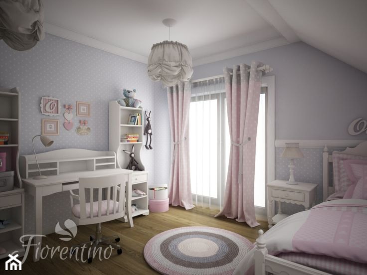 Pokój Dla 5 letniej Oliwi .Meble i projekt pokoju Fiorentino. - zdjęcie od Fiorentino.pl