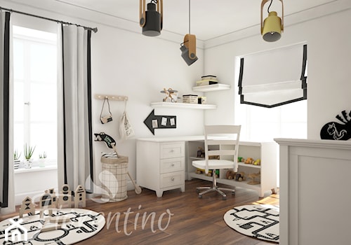 Fiorentino meble dla chłopca - Średni biały pokój dziecka dla dziecka dla nastolatka dla chłopca dla dziewczynki, styl skandynawski - zdjęcie od Fiorentino.pl