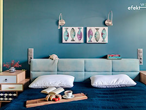 łóżko z zagłówkiem tapicerowanym - zdjęcie od efektWOW Sylwia Bieniek