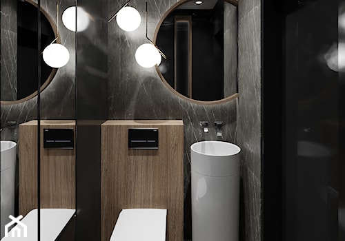 Wc black marble. MM DeSign. Projektowanie wnętrz Małgorzata Mazur. - zdjęcie od MM DeSign Małgorzata Mazur