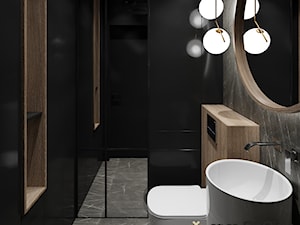 Wc black marble. MM DeSign. Projektowanie wnętrz Małgorzata Mazur. - zdjęcie od MM DeSign Małgorzata Mazur