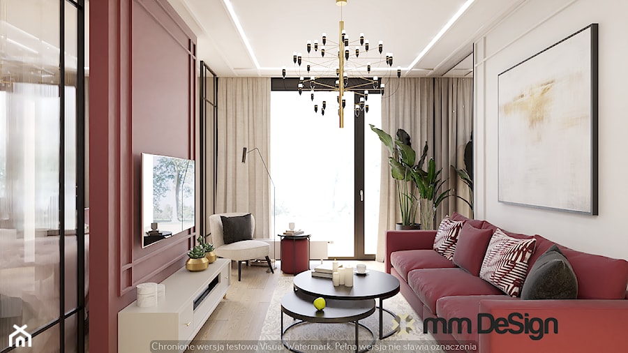 Apartament do wynajęcia Bordeaux - Salon, styl nowoczesny - zdjęcie od MM DeSign Małgorzata Mazur