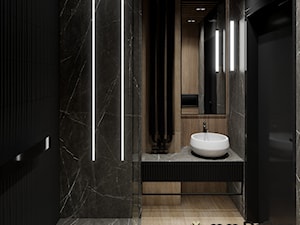 Łazienka black marble. MM DeSign. Projektowanie wnętrz Małgorzata Mazur. - zdjęcie od MM DeSign Małgorzata Mazur
