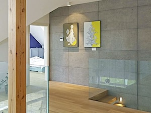 STYLOWY 2 - realizacja projektu - Średni biały szary hol / przedpokój, styl skandynawski - zdjęcie od DOMY Z WIZJĄ - nowoczesne projekty domów