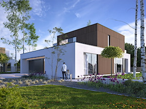 MODERN 2 - nowoczesny projekt domu piętrowego z płaskim dachem
