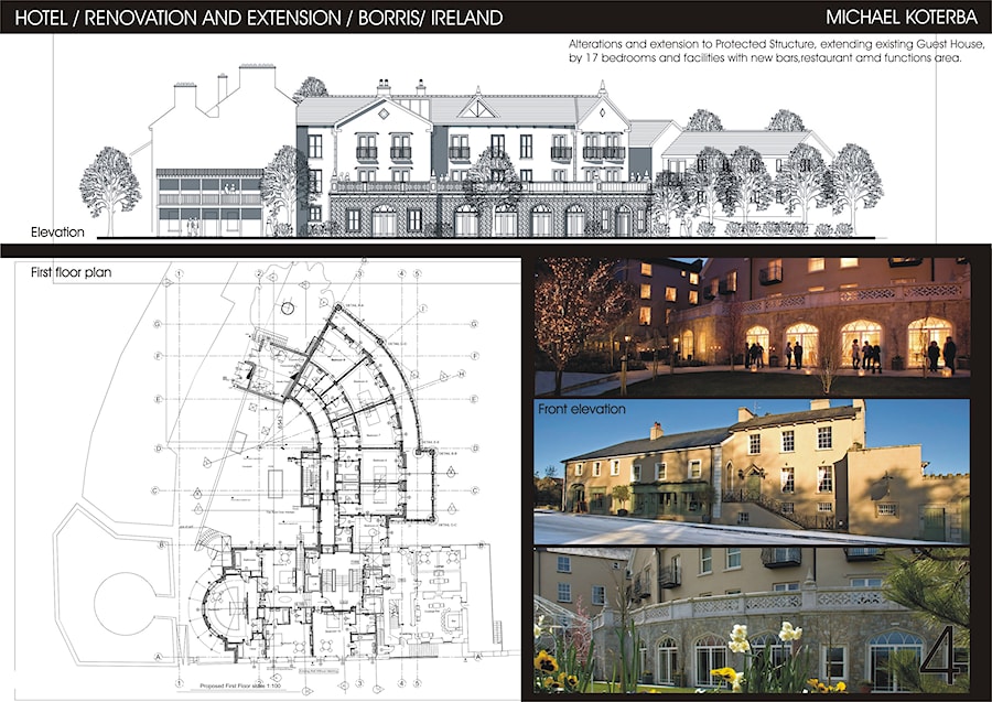 Przebudowa hotelu w Irlandii - zdjęcie od heliolux design