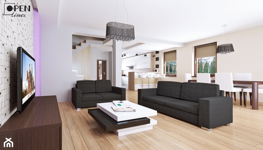 Proste mieszkanie - Salon, styl minimalistyczny - zdjęcie od openlines
