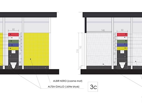 Aranżacje wnętrz - Łazienka: TOALETA_w_BIUROWCU - DOLAŃSKA WNĘTRZA . Przeglądaj, dodawaj i zapisuj najlepsze zdjęcia, pomysły i inspiracje designerskie. W bazie mamy już prawie milion fotografii!