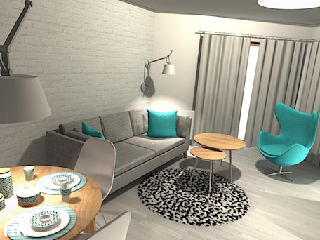 Aranżacje wnętrz - Salon: Apartament nadmorski - Salon - NovaConcept. Przeglądaj, dodawaj i zapisuj najlepsze zdjęcia, pomysły i inspiracje designerskie. W bazie mamy już prawie milion fotografii!