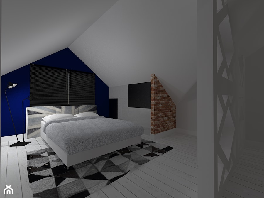 Poddasze - Sypialnia, styl nowoczesny - zdjęcie od Studio MPROJEKT