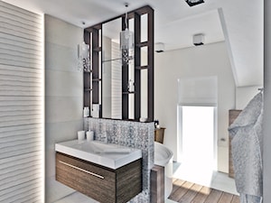 Szeregowiec Mikołów - Duża łazienka z oknem, styl nowoczesny - zdjęcie od INTUS DeSiGn