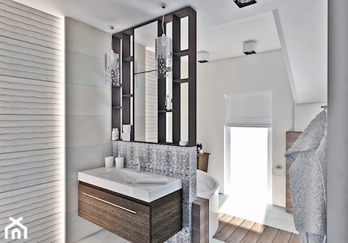 Szeregowiec Mikołów - Duża łazienka z oknem, styl nowoczesny - zdjęcie od INTUS DeSiGn