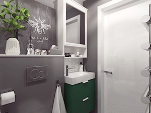 Dom Tychy - Mała bez okna łazienka, styl nowoczesny - zdjęcie od INTUS DeSiGn