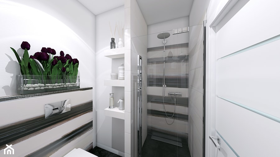 Szeregowiec Mikołów - Średnia bez okna łazienka, styl nowoczesny - zdjęcie od INTUS DeSiGn