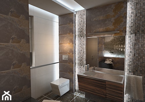 Rybnik - Mała średnia łazienka, styl nowoczesny - zdjęcie od INTUS DeSiGn
