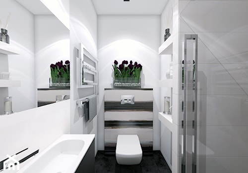 Szeregowiec Mikołów - Mała bez okna łazienka, styl nowoczesny - zdjęcie od INTUS DeSiGn