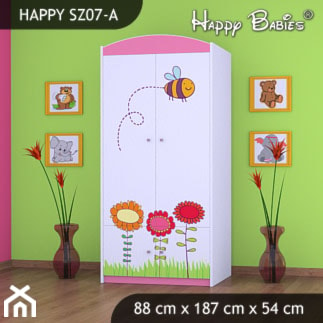 różowa szafa firmy Happy Babies - zdjęcie od Alicja600 - Homebook