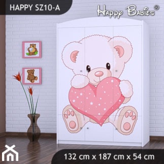 Szafa biała Happy Babies - zdjęcie od Alicja600 - Homebook