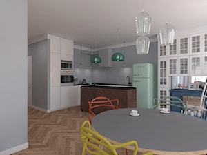 Mieszkanie 2+1, 86m2 - Kuchnia, styl nowoczesny - zdjęcie od A+A