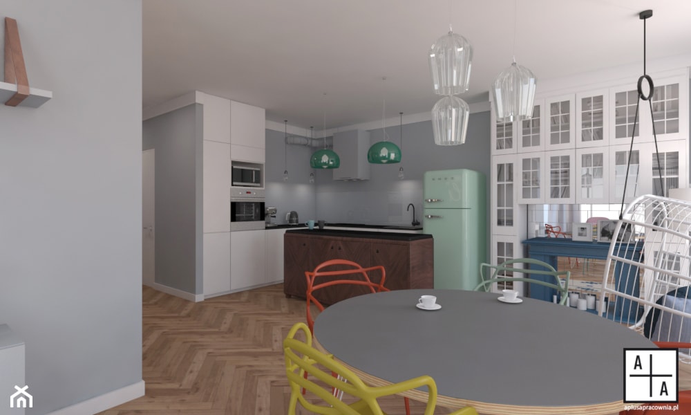 Mieszkanie 2+1, 86m2 - Kuchnia, styl nowoczesny - zdjęcie od A+A - Homebook