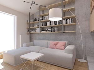 Mieszkanie 2+2, 78m2 - Salon, styl minimalistyczny - zdjęcie od A+A