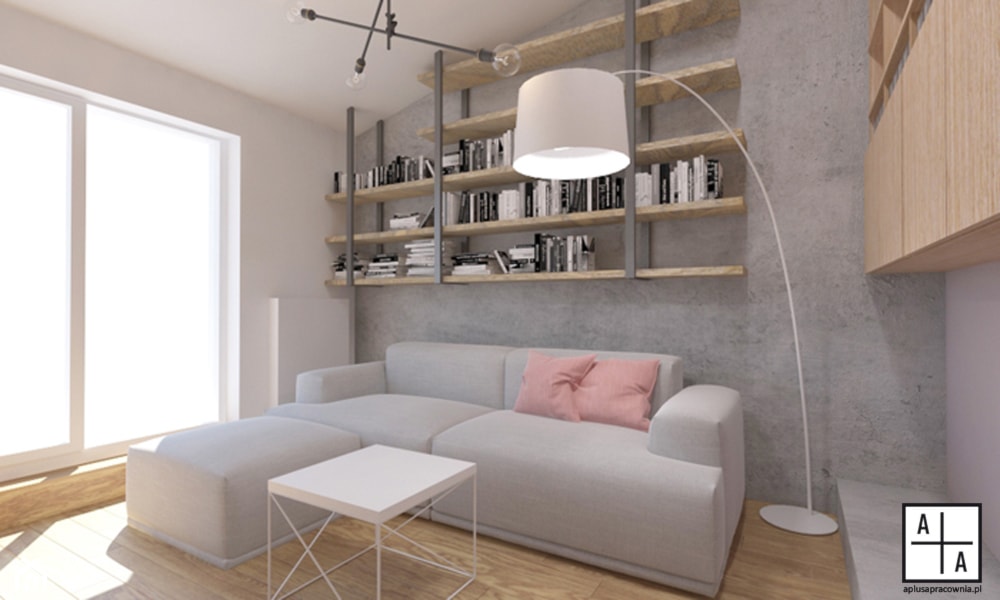 Mieszkanie 2+2, 78m2 - Salon, styl minimalistyczny - zdjęcie od A+A - Homebook