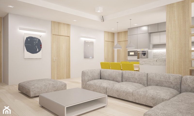 Mieszkanie 2+1, 116m2 - Salon, styl nowoczesny - zdjęcie od A+A