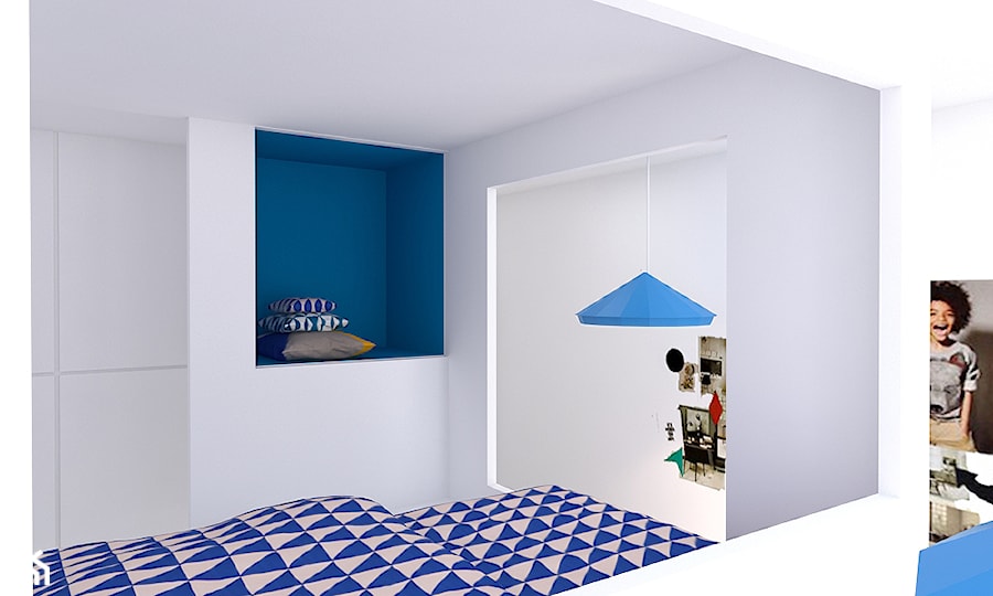 Mieszkanie 2+2, 68m2 - Pokój dziecka, styl nowoczesny - zdjęcie od A+A