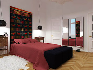 Mieszkanie 2, 71m2 - Sypialnia, styl skandynawski - zdjęcie od A+A