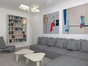 Mieszkanie 2+2, 68m2 - Salon, styl nowoczesny - zdjęcie od A+A