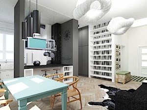 Mieszkanie 2, 71m2 - Salon, styl skandynawski - zdjęcie od A+A