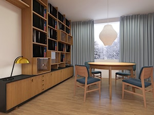 Mieszkanie 2+1, 80m2 - Średnia szara jadalnia, styl nowoczesny - zdjęcie od A+A