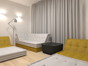 Mieszkanie 2+4, 192m2 - Średni biały salon, styl nowoczesny - zdjęcie od A+A