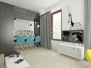 Mieszkanie 1, 75m2 - Salon, styl nowoczesny - zdjęcie od A+A