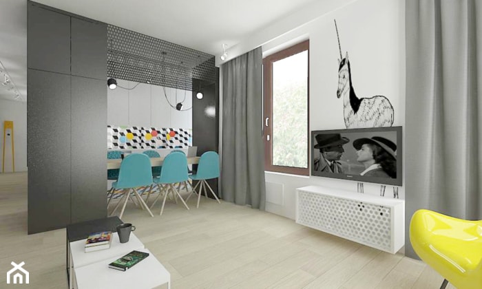 Mieszkanie 1, 75m2 - Salon, styl nowoczesny - zdjęcie od A+A