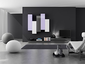 Meble modułowe - Mały czarny salon, styl nowoczesny - zdjęcie od Or Design